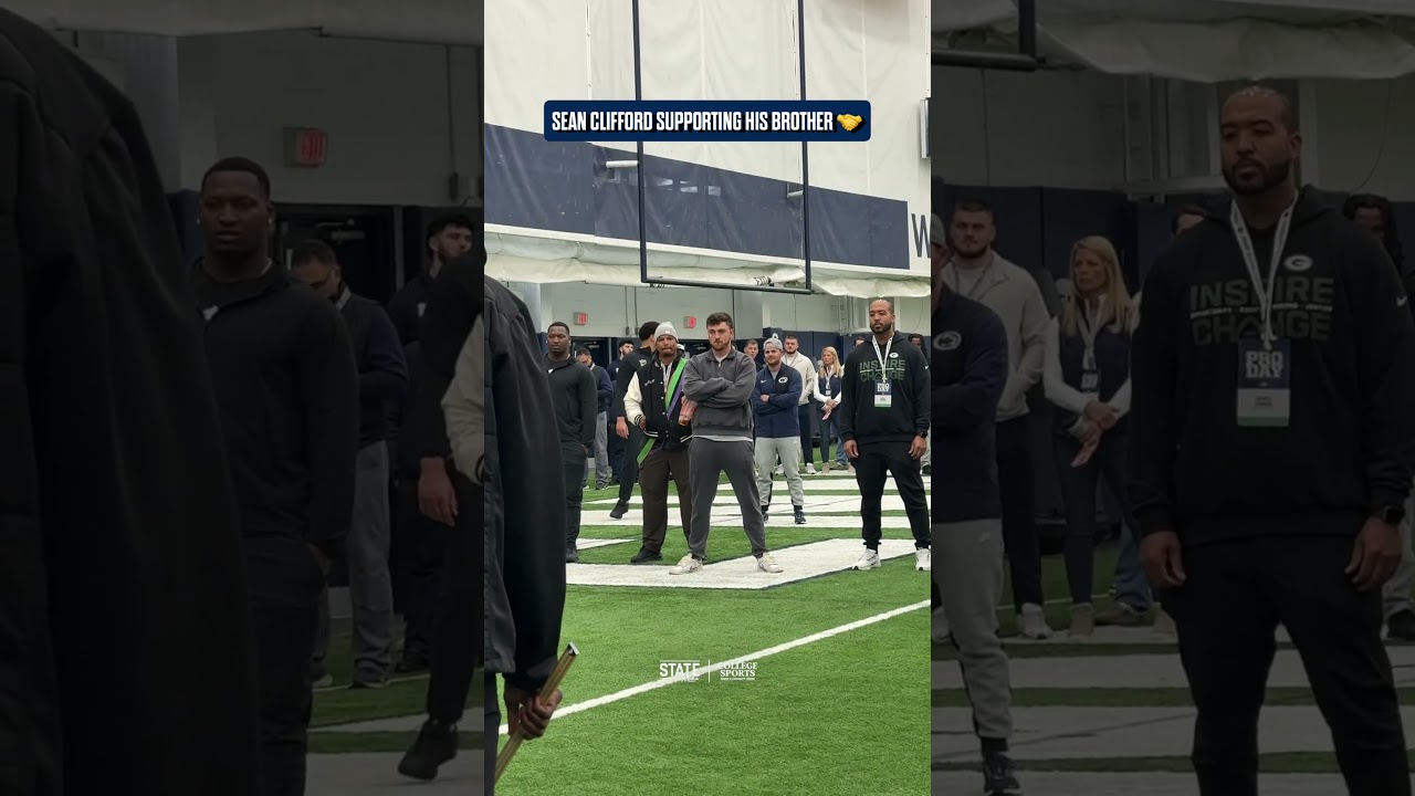 Sean Clifford back at Penn State in support of Liam&rsquo;s Pro day 🤝