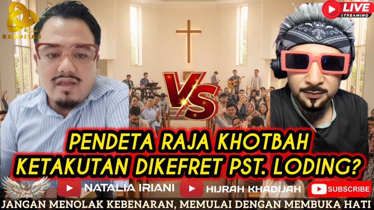 🔴MEMALUKAN‼️ PENDETA RAJA KHOTBAH LARI KETAKUTAN DIKEFRET PST. LODING? | HIJRAH KHADIJAH 