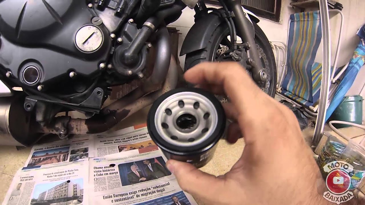 Como trocar óleo e filtro ER6N Kawasaki