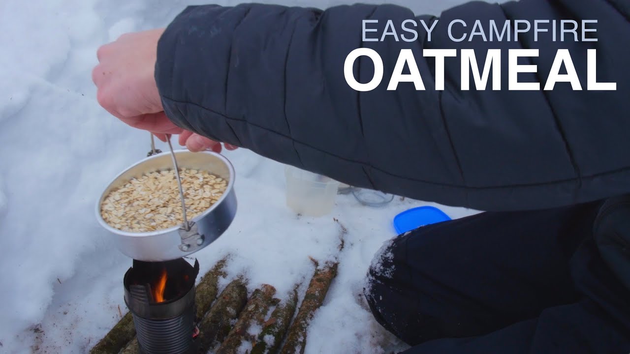 Cooking Oatmeal in Snow Shelter (It Collapsed!!!) — Forest Life Season 2 Ep. 13