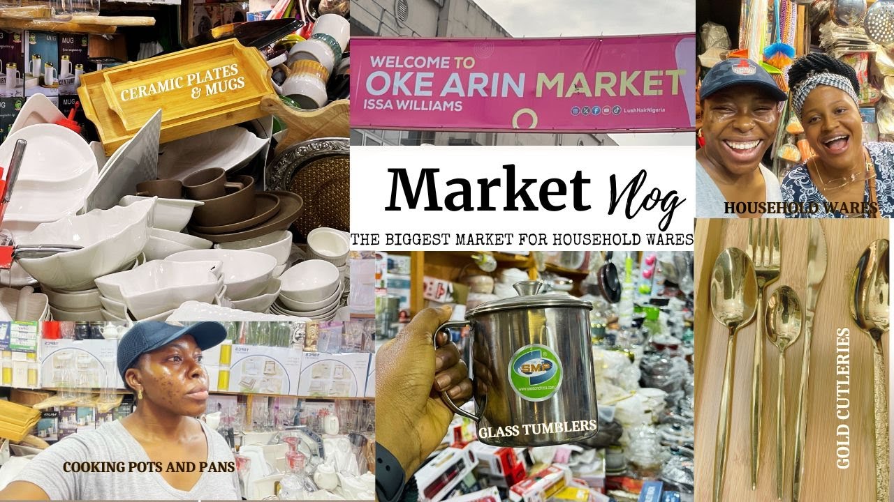 The BIGGEST Market for HOUSEHOLD items in Lagos | Where to buy AESTHETIC kitchen wares @drchidiogo