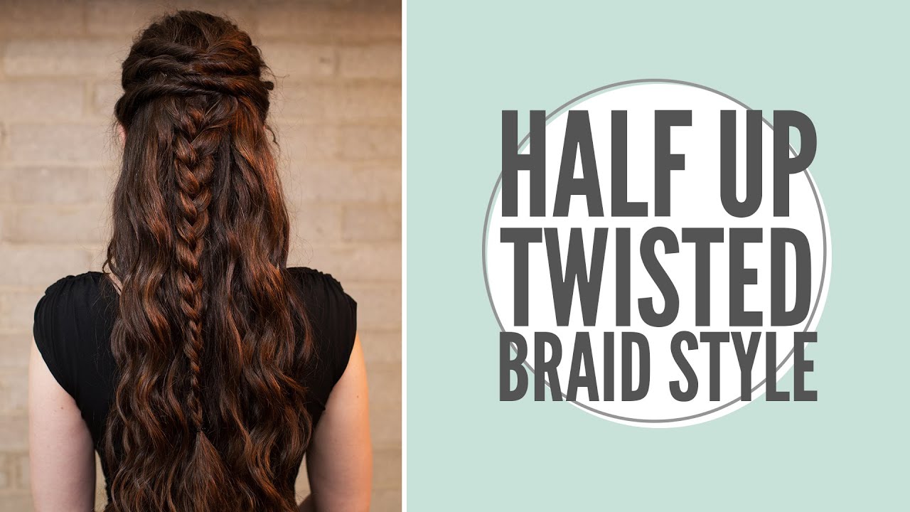 How to: Half Up Twisted Braid Style