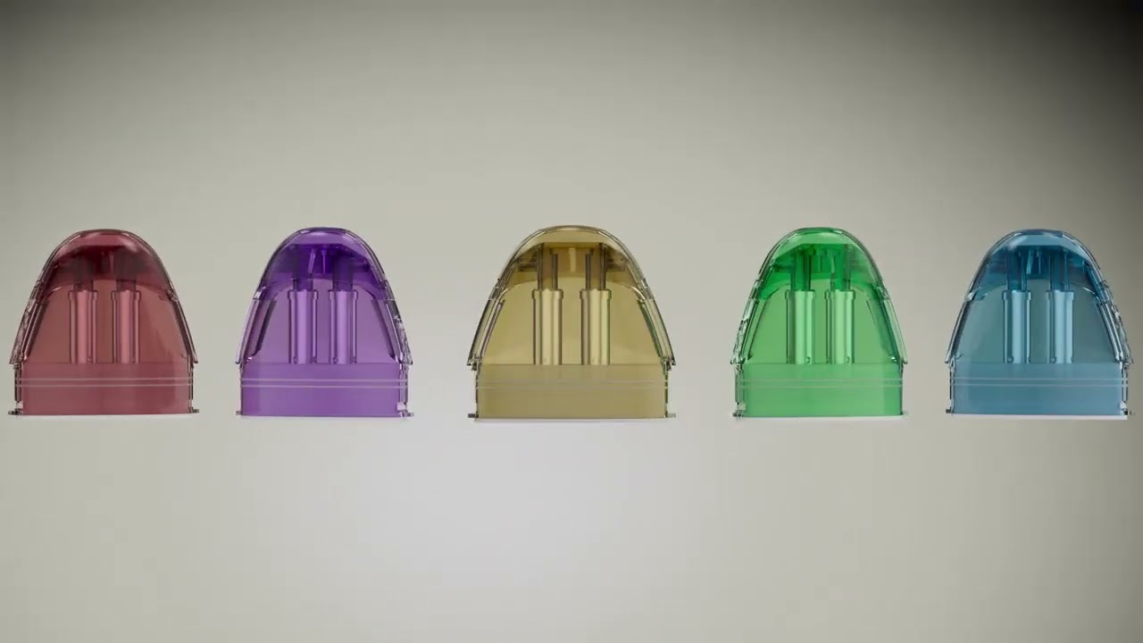 HTR028 &ndash; Colorful Pod Caps & Mouthpieces | Custom Empty Vape Pod Hardware