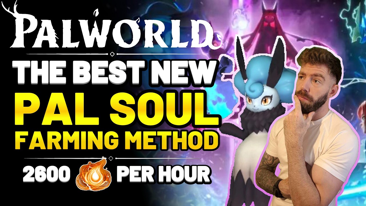 The Best NEW Pal Soul Farm in Palworld - 2600 Giant Souls Per Hour
