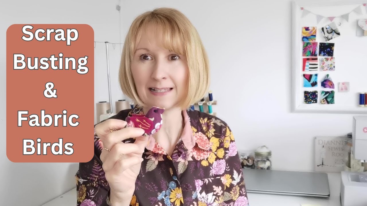 Scrap Busting, Fabric Birds, Binding, Use those scraps