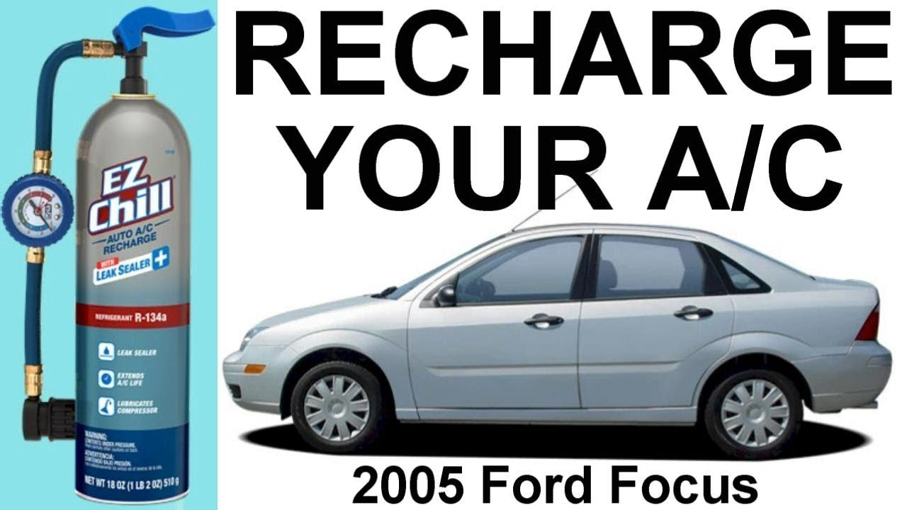 Заправка кондиционера Ford Focus 1999-2007 годов своими руками: как добавить хладагент R-134A в а...