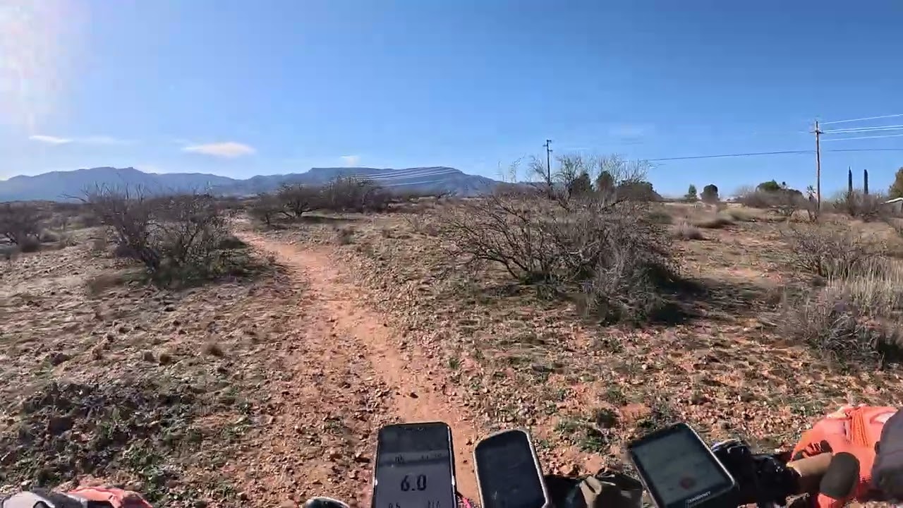 20260125.03 MTB: single track up a rocky hill, then out the gate