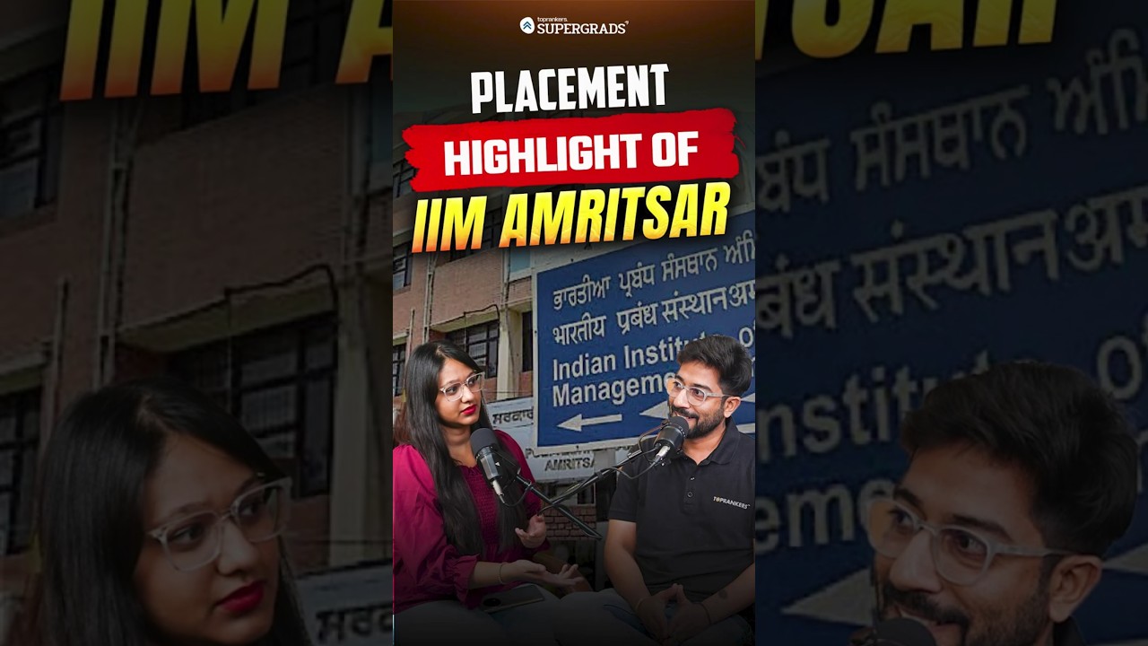 IIM Amritsar Placement Highlights 🔎| What to Expect After the IPM Program! 💼| #shorts