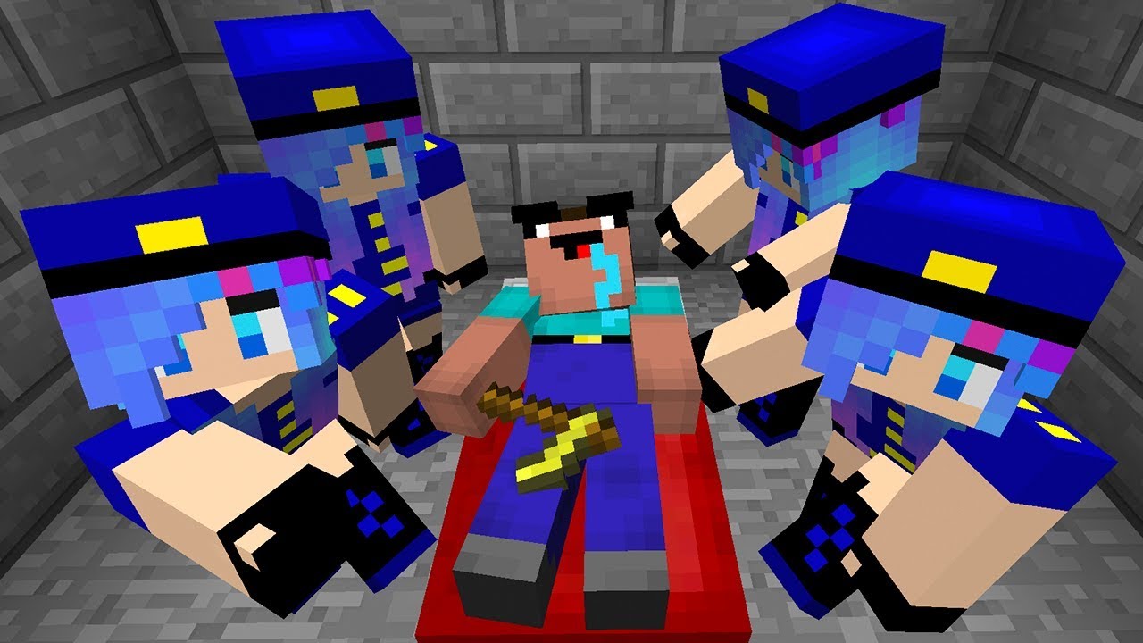 НУБ ПРОТИВ ПОЛИЦИЯ НУБ В МАЙНКРАФТ – ТРОЛЛИНГ НЕВИДИМКОЙ В МАЙНКРАФТ! MINECRAFT ДЕВУШКА