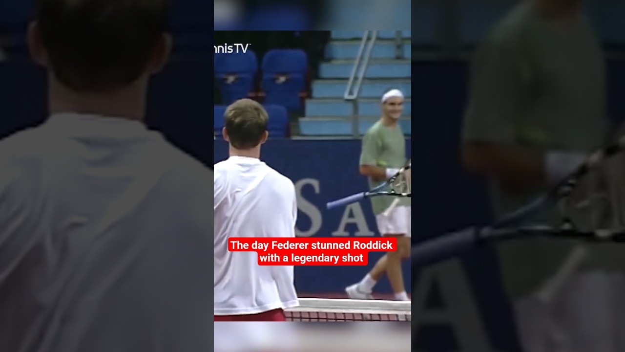 Federer stunned Roddick at the Basel Open 2002 with a legendary shot 🎥 @tennistv @ATPTour