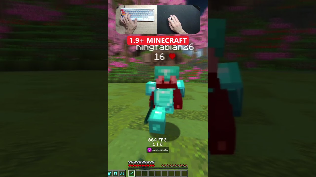 1.8.9 Minecraft vs 1.9+ Minecraft #shorts