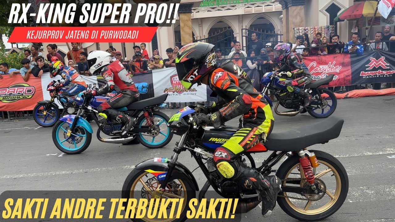 Serunya Road Race RX King Super Pro di Trek Dadakan Alun-Alun Purwodadi‼️