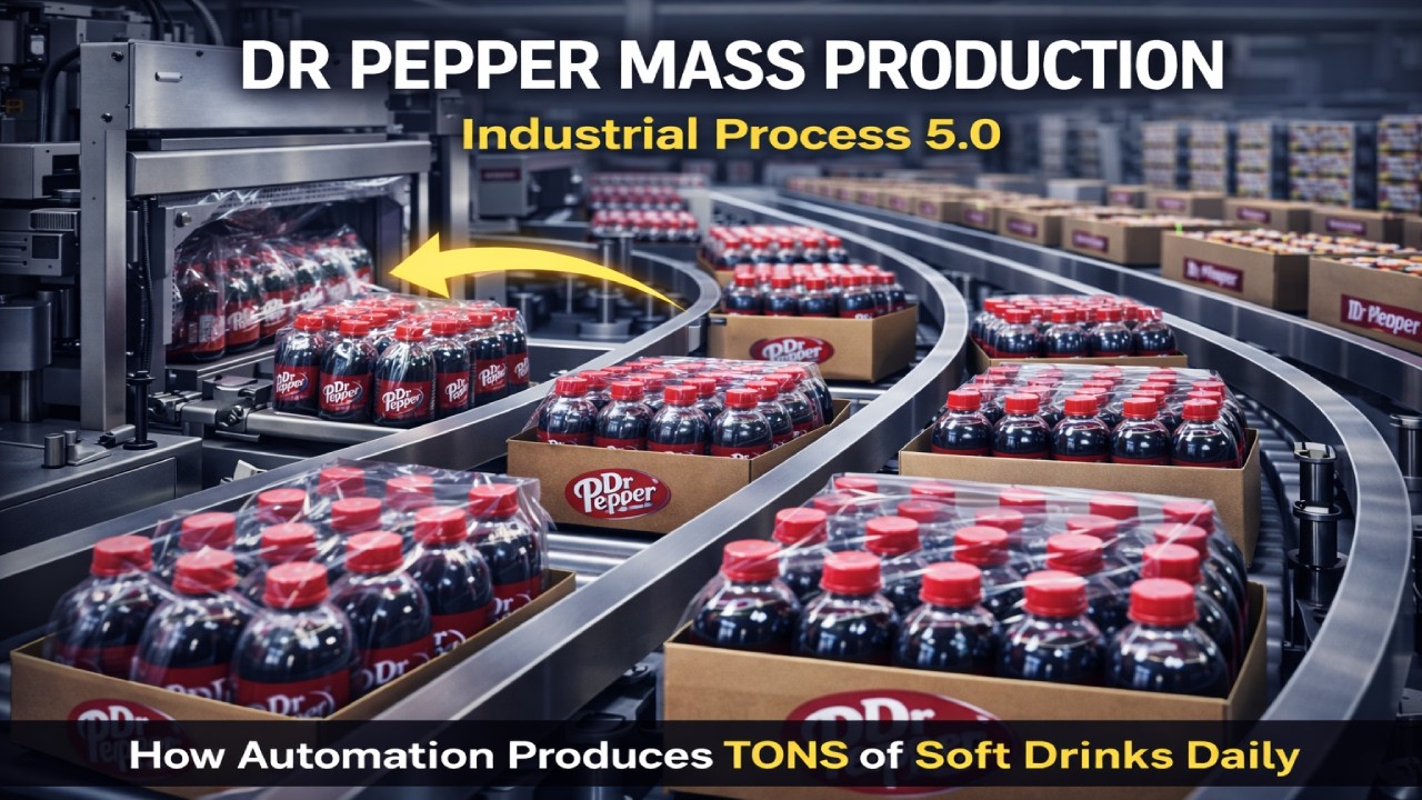 Inside a Beverage Factory: Dr Pepper Mass Production at INSANE SPEED