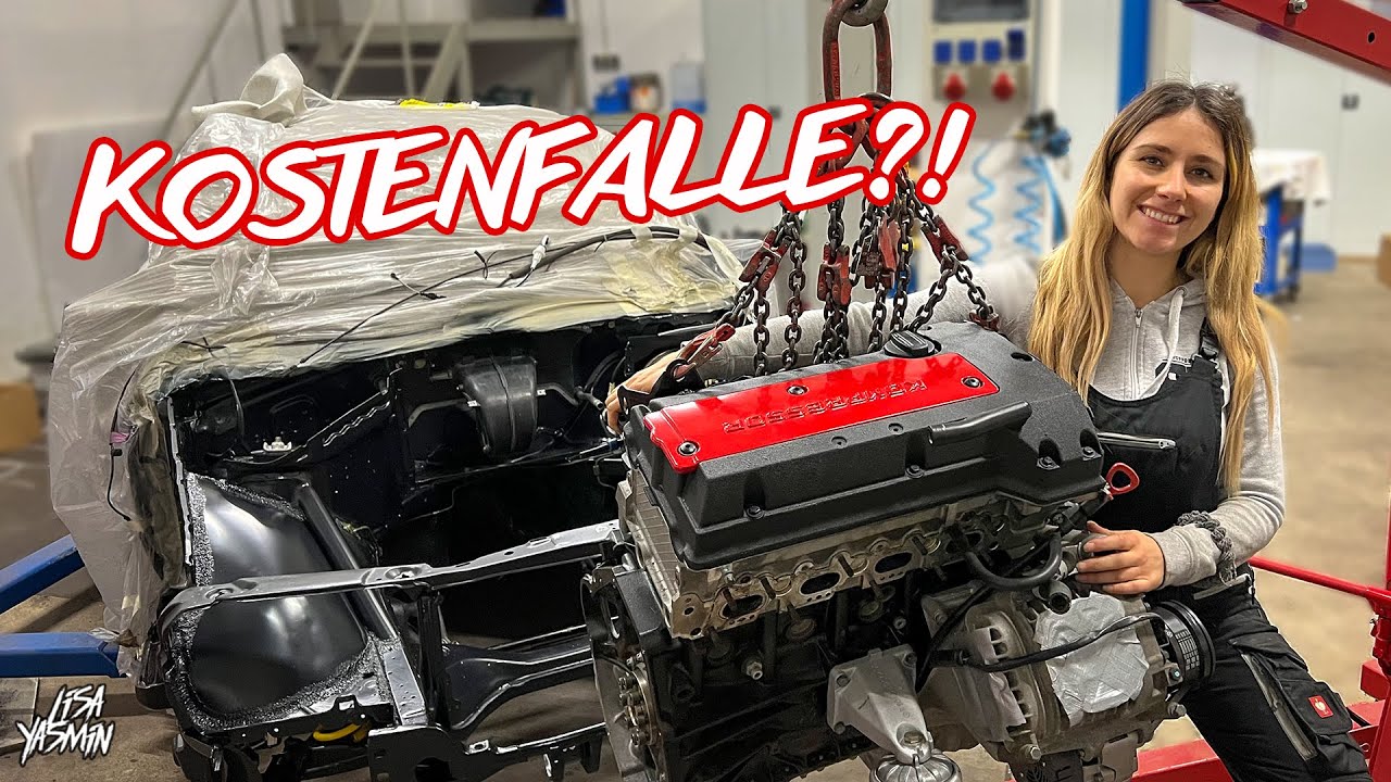 Kostenfalle 190er? 💸 Motor Einbau 🛠️ | Evo 2 Umbau - Teil 36 | Lisa Yasmin