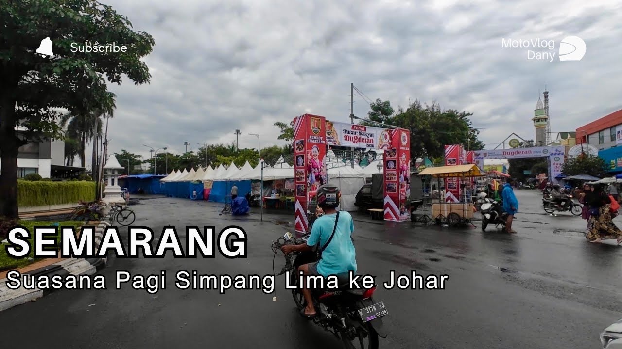 Motor Vlog Semarang | Pagi dari Simpang Lima ke Pasar Johar Lewat Dugderan 2026