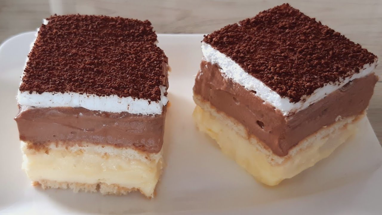ČOKO VANILIJA KOCKE Kremasti kolač za koji nije potrebna pećnica, gotov za tren! Bez jaja i brašna!