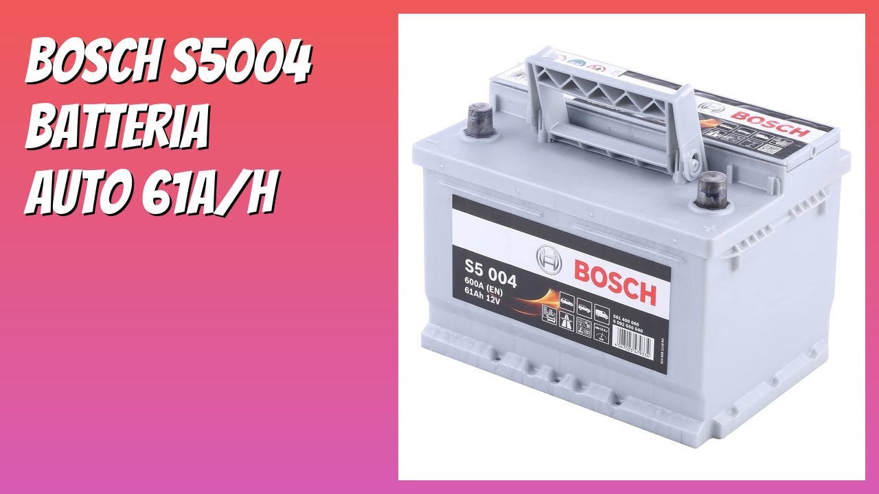 RECENSIONE (2026) : Bosch S5004 Batteria Auto 61A/h. DETTAGLI