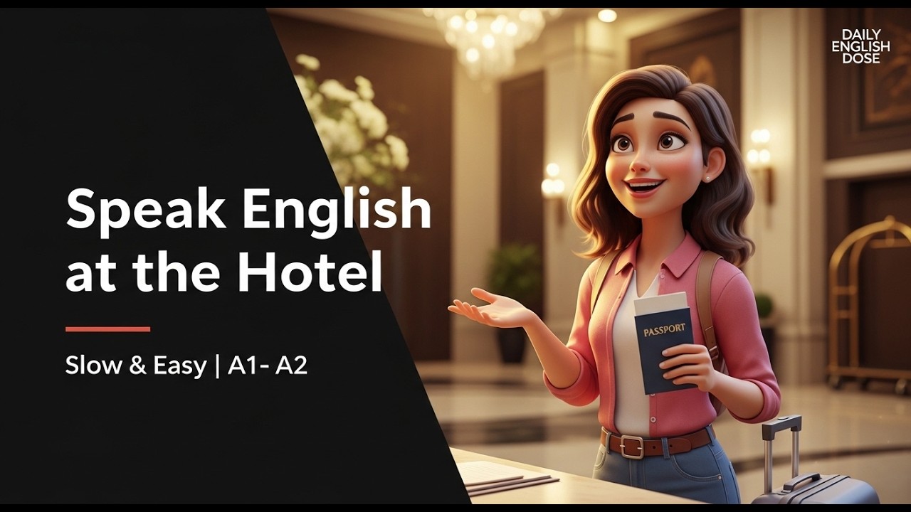 Speak English at the Hotel ✅