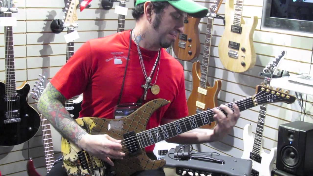 GJ2 Guitars by Grover Jackson - Custom Arete 5-Star test drive by Juan Cureno, NAMM 2013