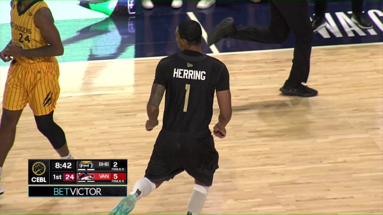 6.3 PG Doug Herring Jr 19 PTS 7 REB 7 ASS 2 STL vs Brampton Honeybadgers
