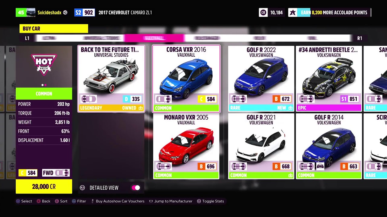 Forza Horizon 5 carmeet ps5 only