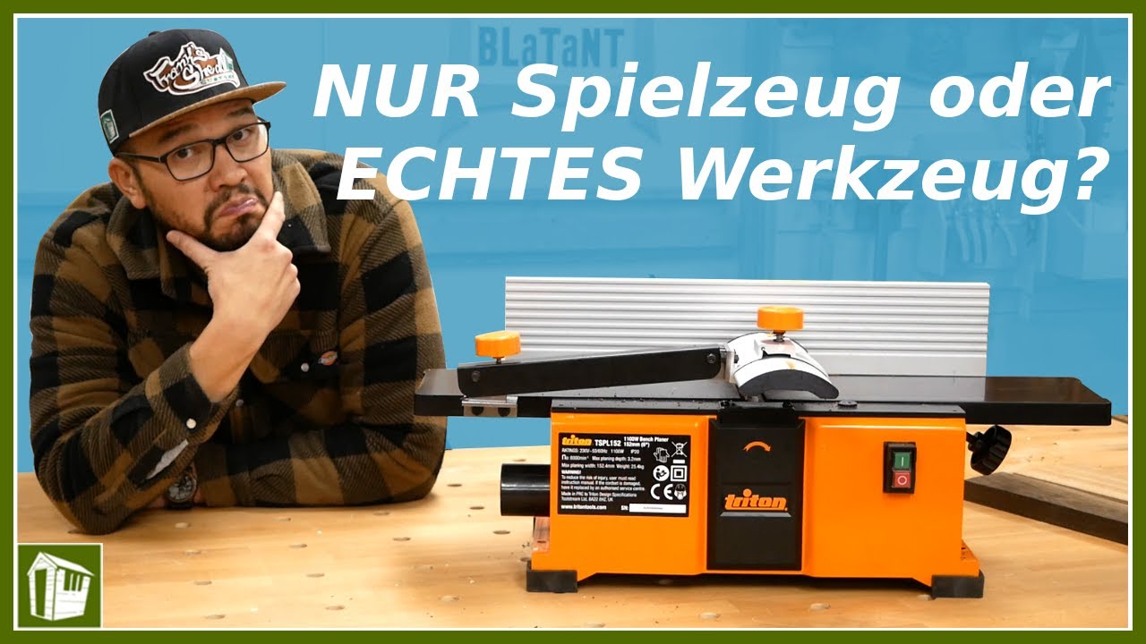 NUR ein Spielzeug oder ECHTES Werkzeug? Triton Abrichthobel TSPL152