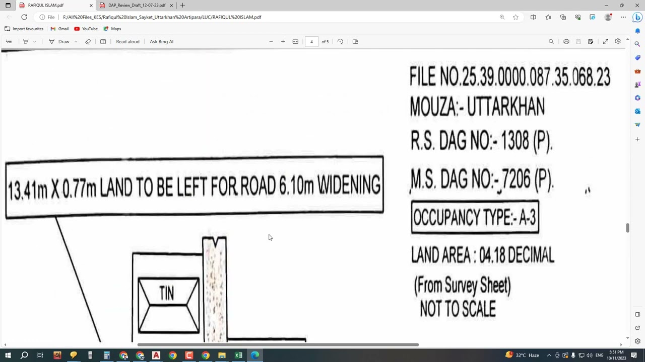 How to make RAJUK approval drawing, Land use clearance (LUC)