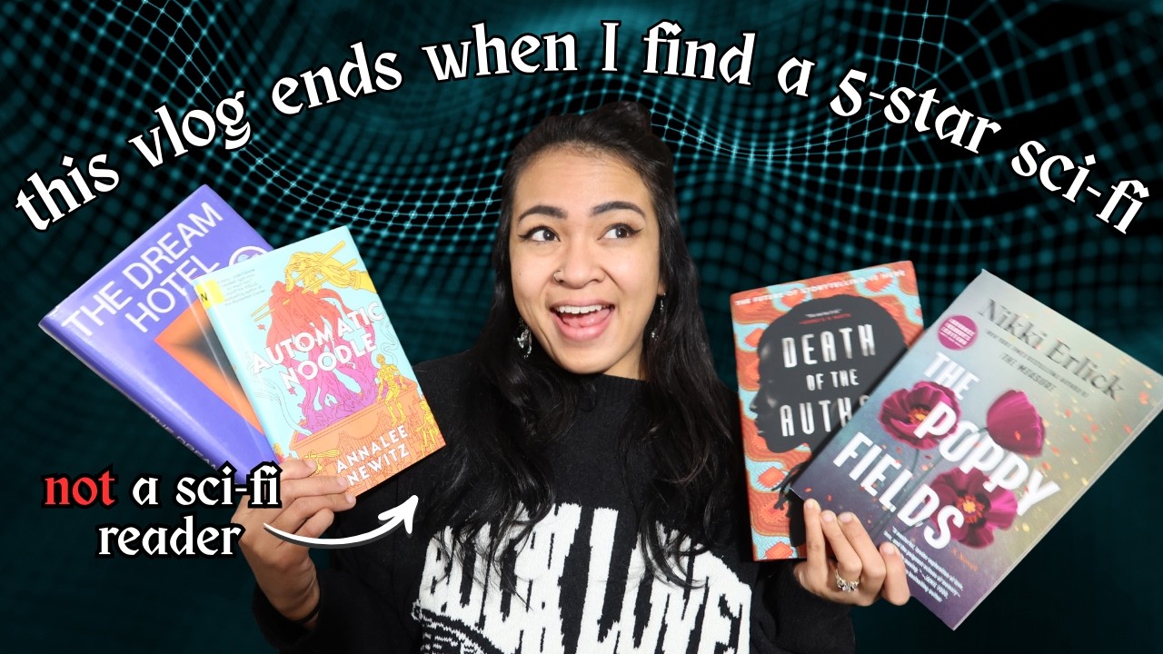 this vlog ends when I find a 5-star sci-fi book, as a non sci-fi reader🤖