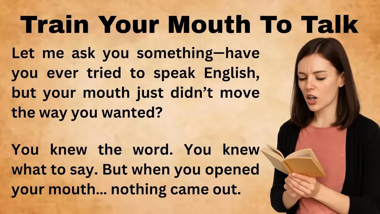 Train Your Mouth to Speak Better English ｜ Listen and Practice ｜ Graded Reader