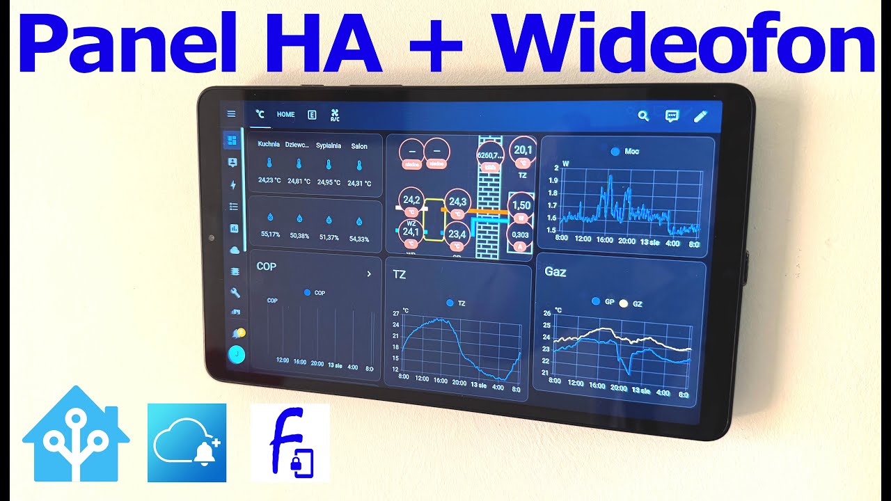 Home Assistant & Akuvox E12W: Instalacja panelu ściennego i konfiguracja Fully Kiosk