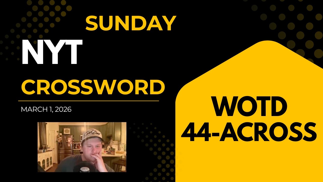 Crossword Challenge | NYT Crossword 03/01/2026 I DID IT!