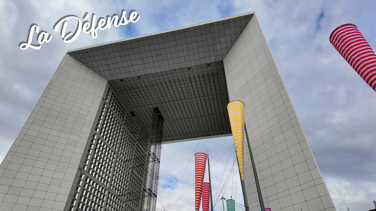 🇫🇷 Paris | La D&eacute;fense | Walking Tour 4K | Quartier d'affaire de la D&eacute;fense 🏢