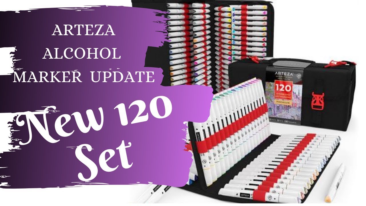 NEW! Arteza 120 Alcohol Marker Set...Good News/Bad News