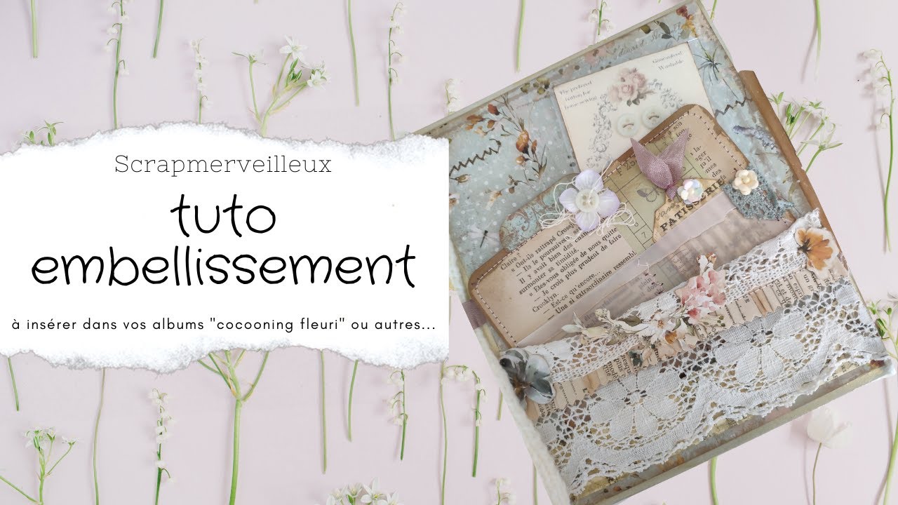 Tuto embellissement : des pochettes                                           #scrapbooking #tuto