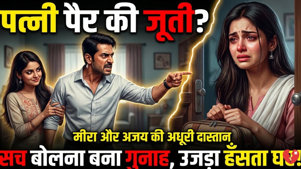 #पत्नी 'पैर की जूती' या घर की 'लक्ष्मी'? | #एक कड़वा सच 💔 | #Hindi Moral Story 💔🙏