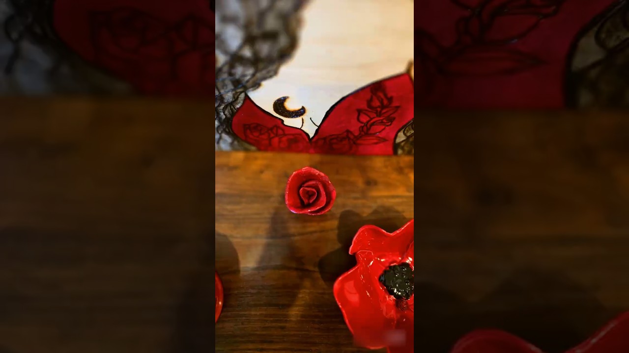 Fiore in DAS: Crea un Fiore Rosso Fai-da-Te in un Attimo! #das #flowers