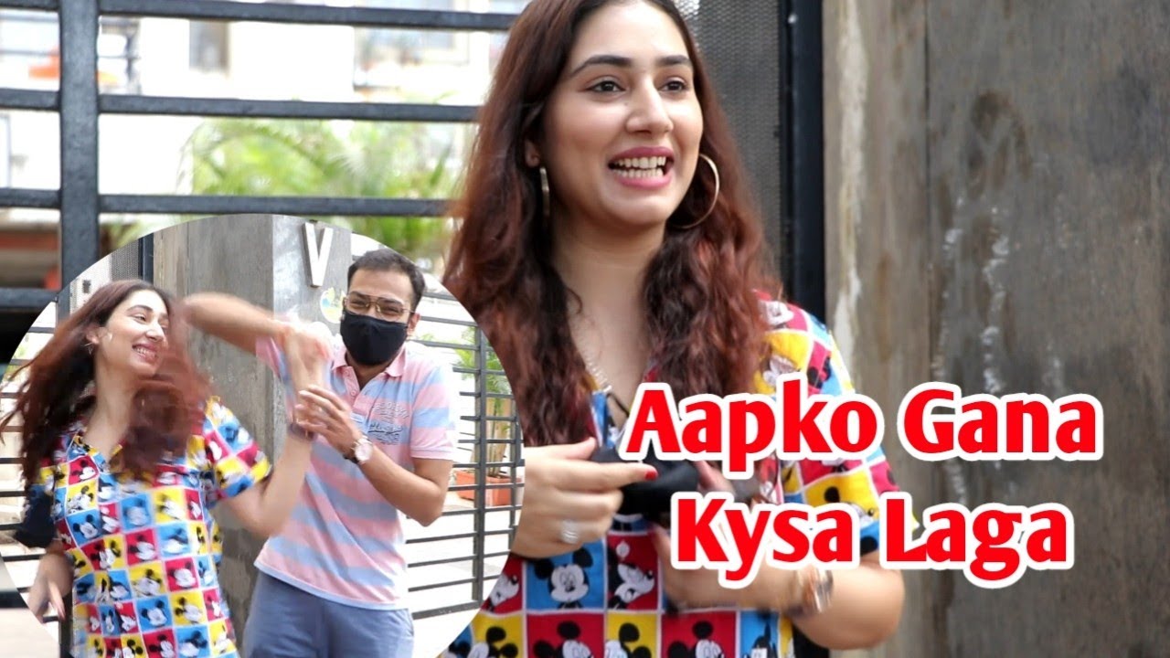 Rahul Vaidya GF Disha Parmar Live Response From media About her Trending Song MADHANYA Snapped Today