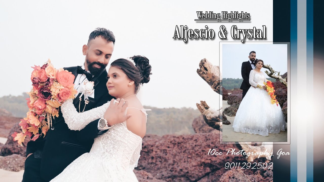 Aljescio weds Crystal / cinematic wedding highlight by 10cc Photography goa kenny & cliffa