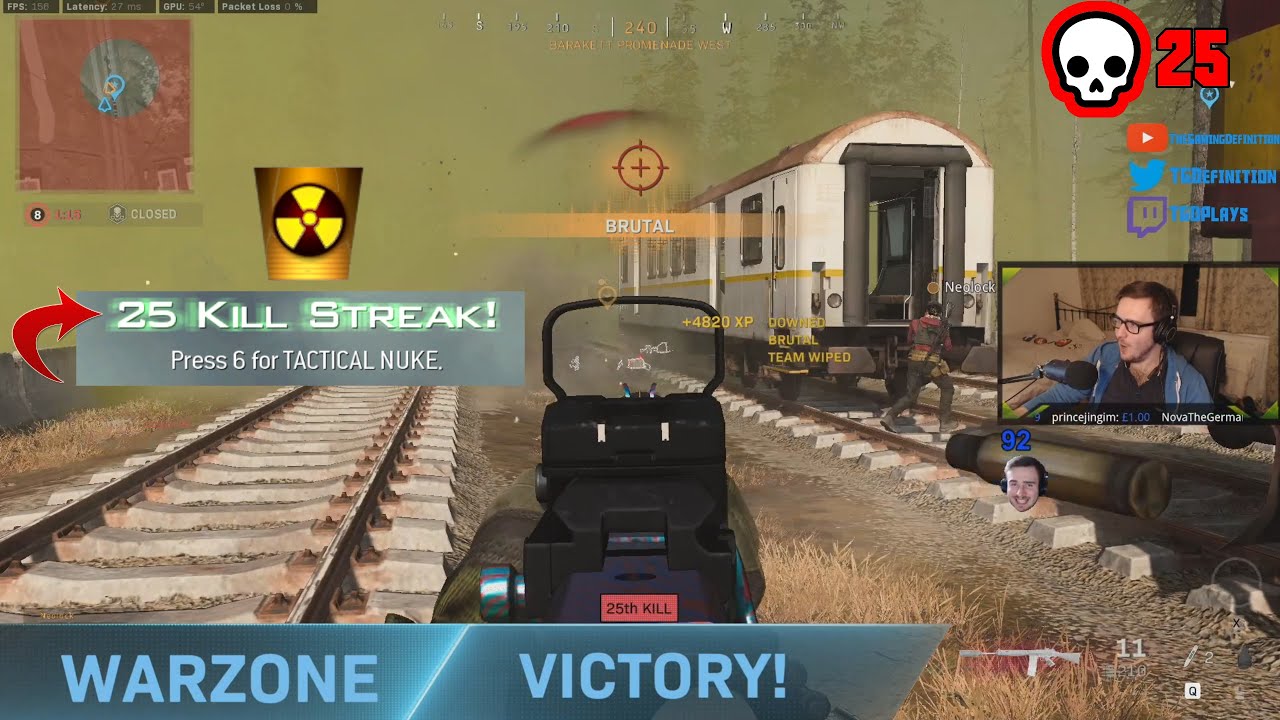 TACTICAL NUKE IN WARZONE! - 25 ELIMS SOLO - New Elimination Record! - Call Of Duty Warzone PC