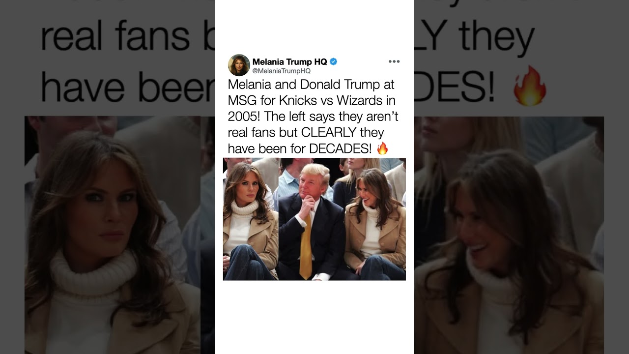Melania & Trump&rsquo;s Knicks Throwback Photo Sparks Massive Debate 🏀🇺🇸