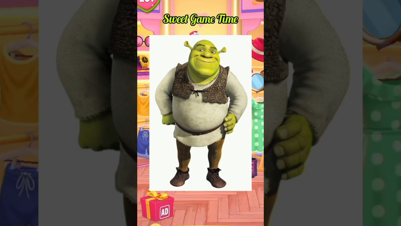 Shrek Makeover 💚 My Talking Angela 2 #cosplay #mytalkingangela2