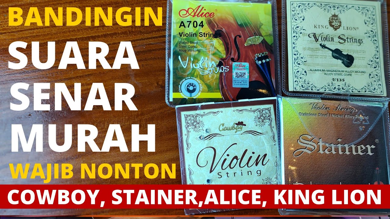 WAJIB NONTON !!! REVIEW SENAR MURAH BUAT PEMULA. ( COW BOY, ALICE 704, STAINER 704, KING LION 135 )