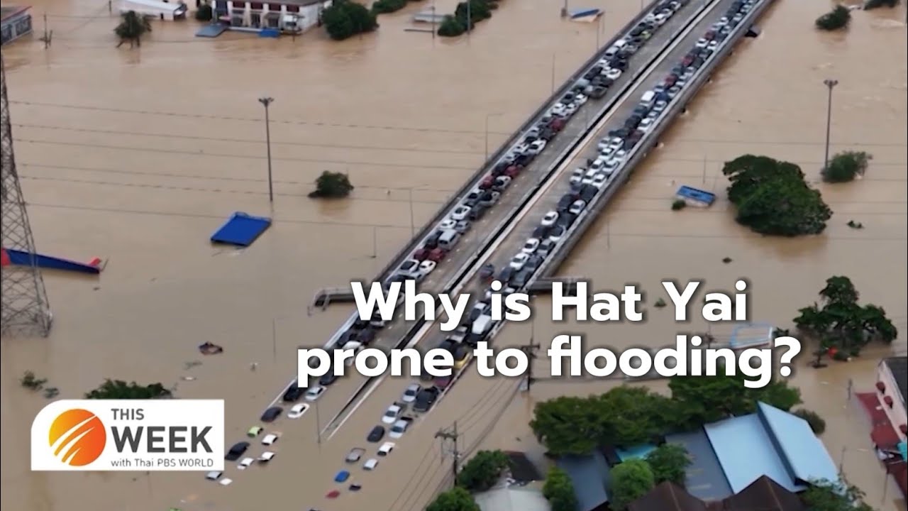 Why is Hat Yai prone to flooding?