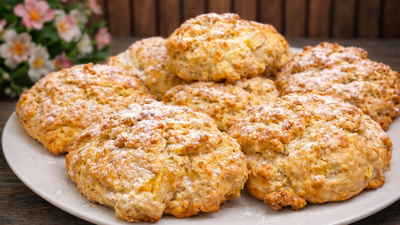 Сочные яблочные печенья, как от пекаря – супер мягкие!🍎🍪