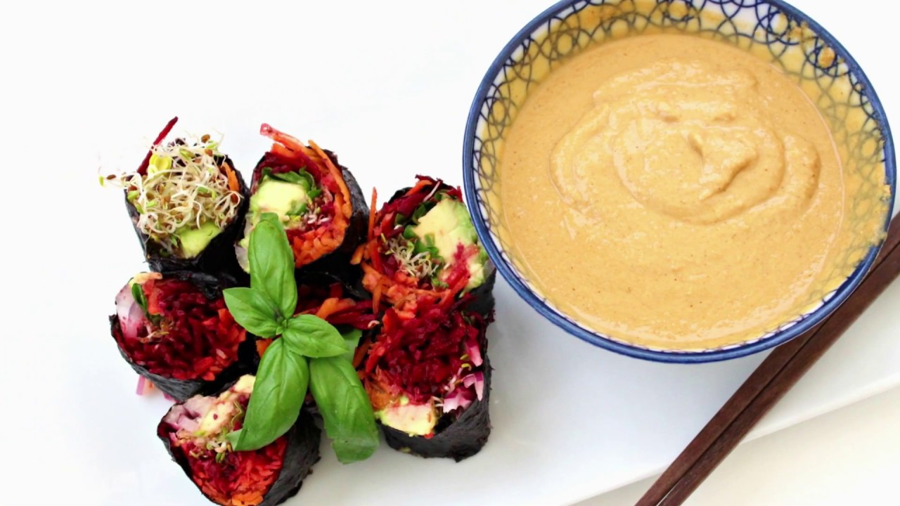 Makis de légumes crus