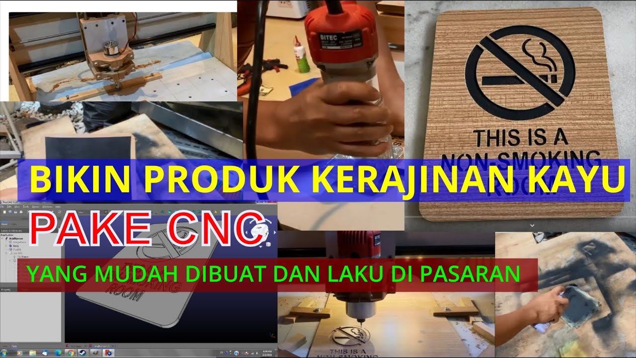 Bikin Produk Kerajinan Kayu Pake CNC Yang Mudah Dibuat dan Laku di Pasaran, Sign 