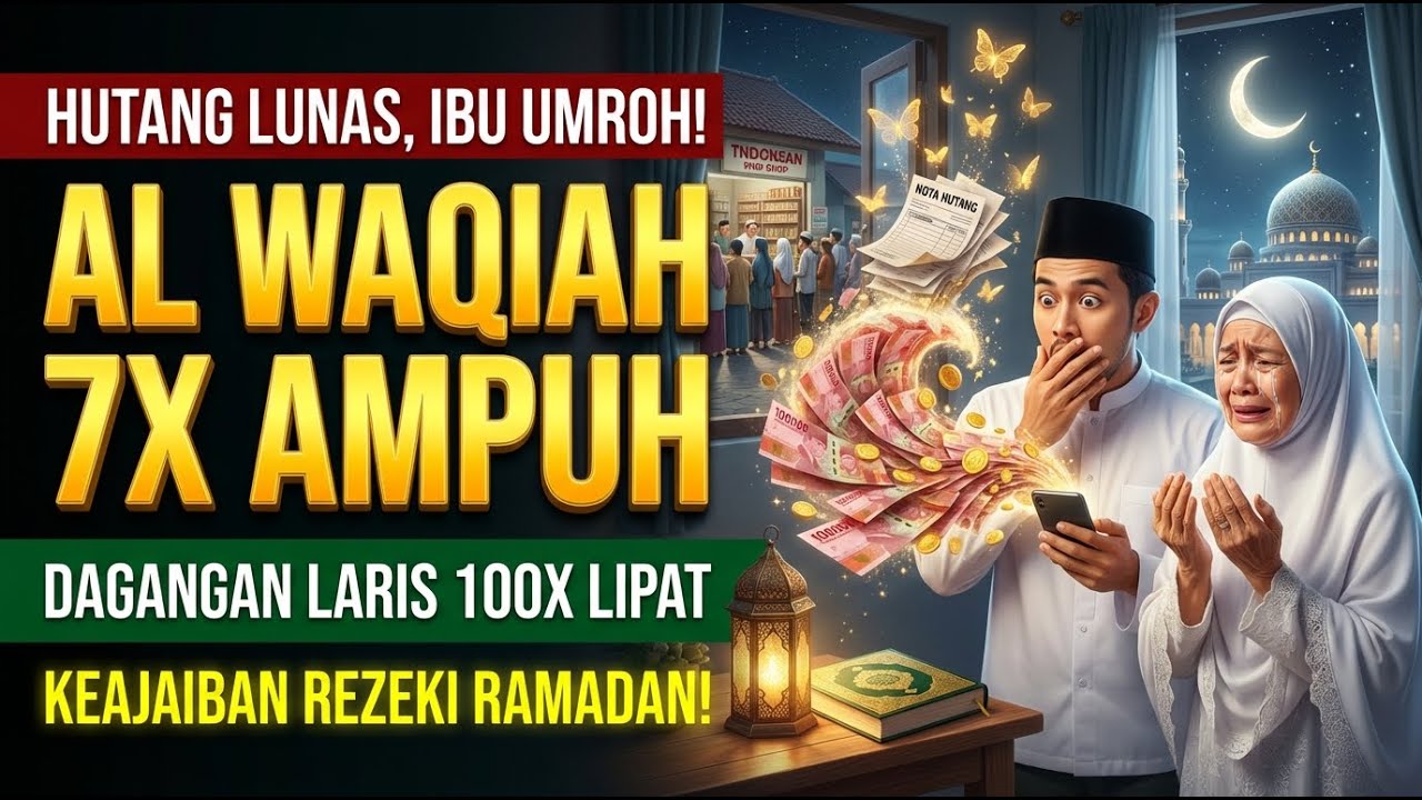 SANGAT MERDU! Al Waqiah 7x Magnet Rezeki Penghapus Beban Ekonomi
