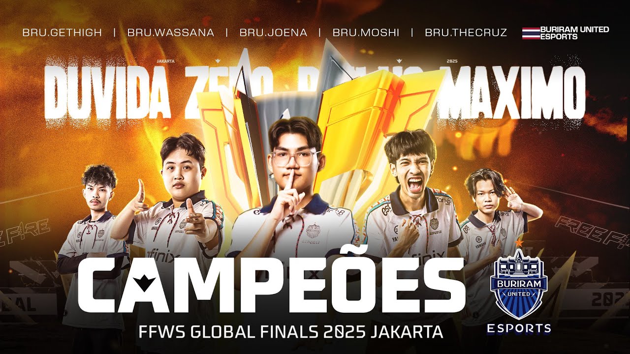 A BURIRAM É CAMPEÃ MUNDIAL DE FREE FIRE! FLUXO FICA COM O VICE | #FFWS GLOBAL FINAL 2025 | #FREEFIRE