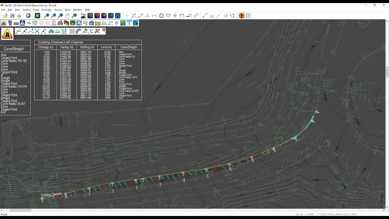 Site3D: Widening an Existing Road