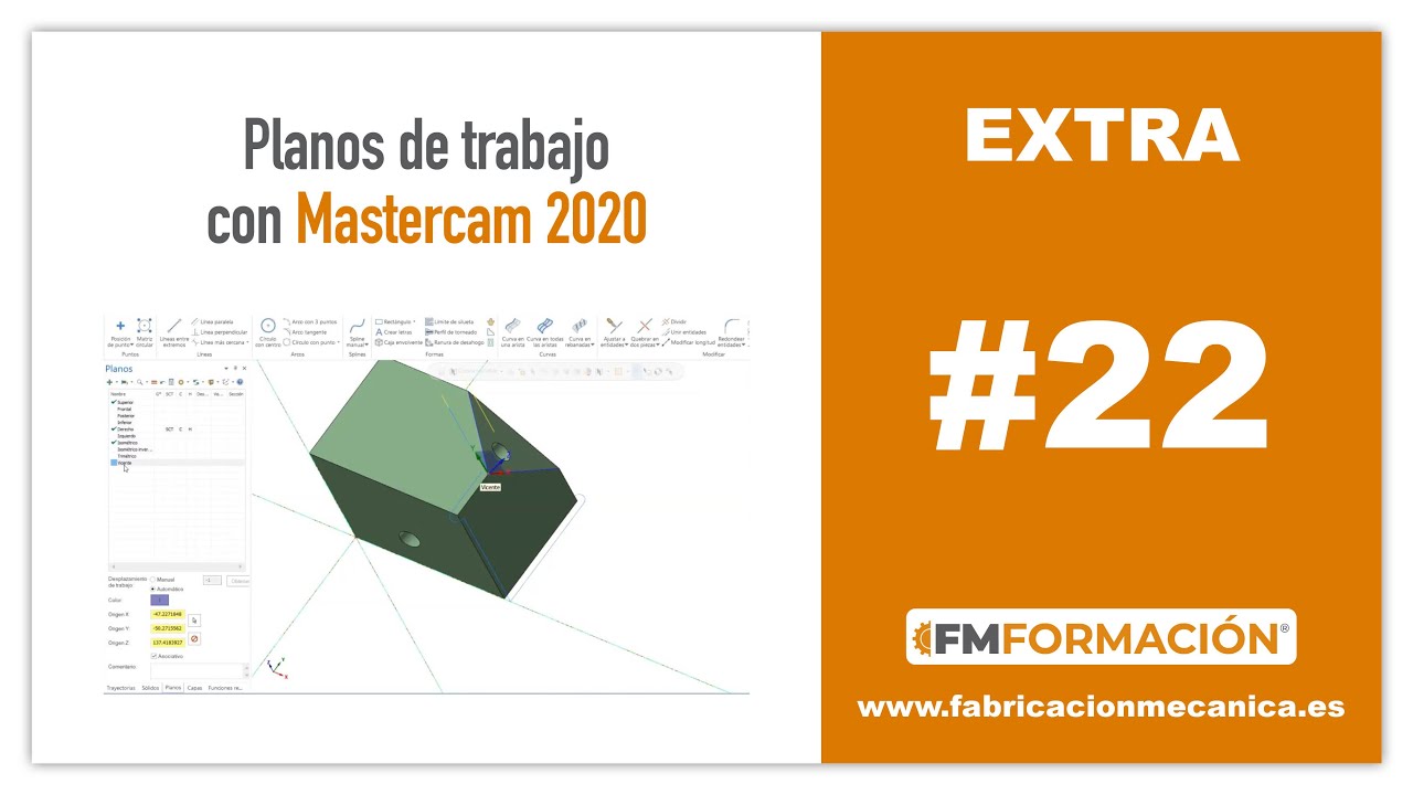 👉🖥️EXTRA 22 Planos de trabajo con Mastercam 2020